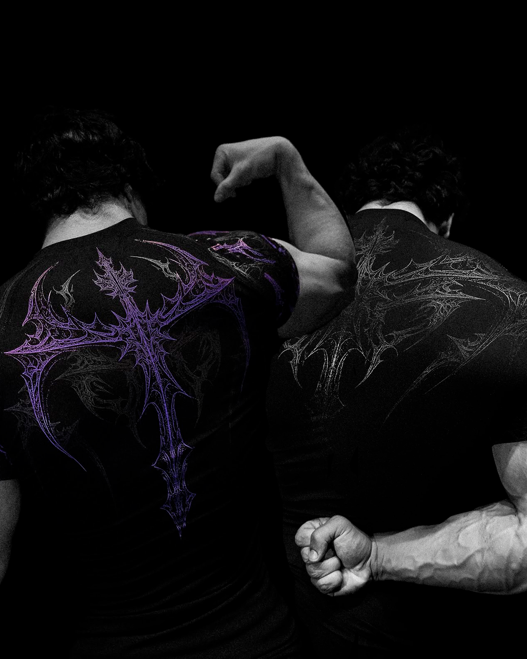 Combo Midnight Compressão Preto & Roxo