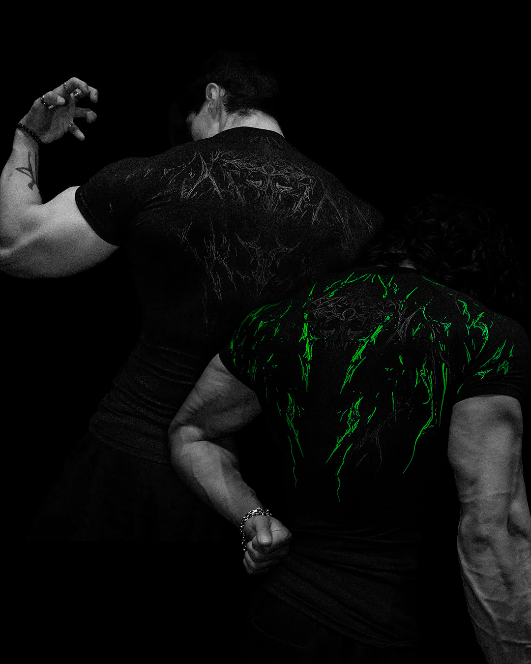 Combo Compressão Night Form Preto & Verde