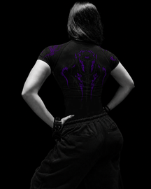 Darkwrise Compressão Feminina Preto & Roxo