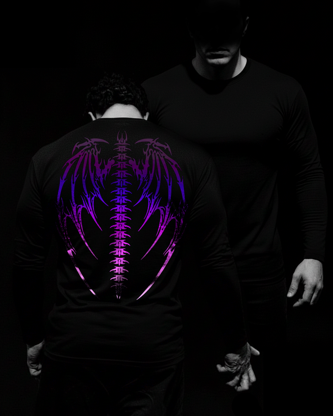 Cyber Compressão Longa Preto