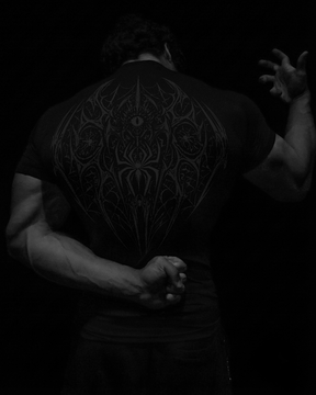 Arachnid Tee Compressão Preto & Vermelho