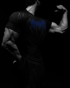 Arachnid Tee Compressão Preto & Azul