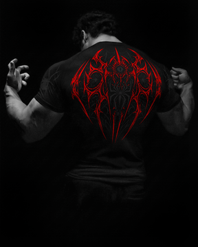 Arachnid Tee Compressão Preto & Vermelho