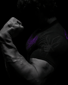 Arachnid Tee Compressão Preto & Roxo