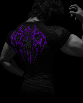 Arachnid Tee Compressão Preto & Roxo