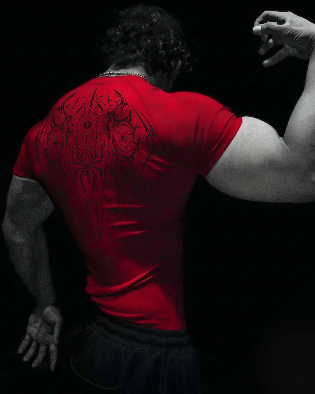 Arachnid Tee Compressão Vermelho