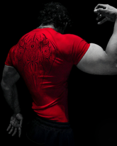 Arachnid Tee Compressão Vermelho