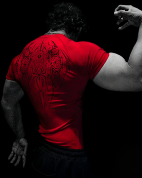 Arachnid Tee Compressão Vermelho