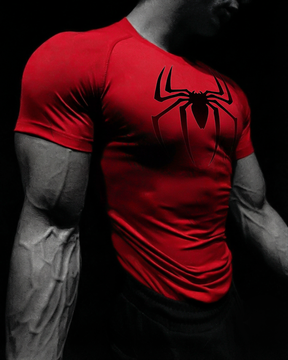 Arachnid Tee Compressão Vermelho