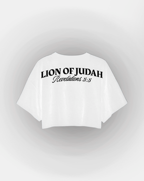 Cropped Branco R4ZE - Lion of Judah