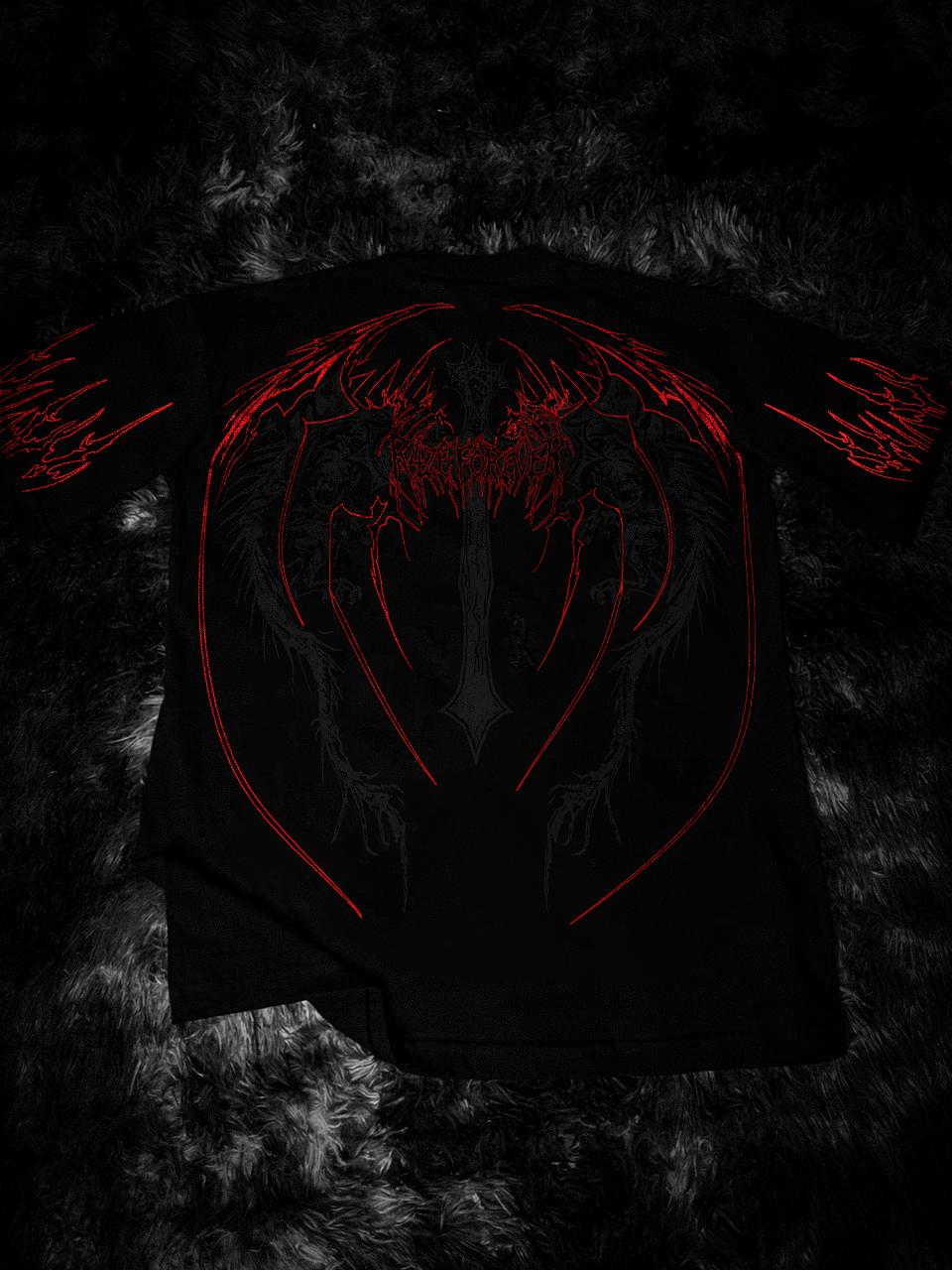 DragonFire Oversized Preto & Vermelho