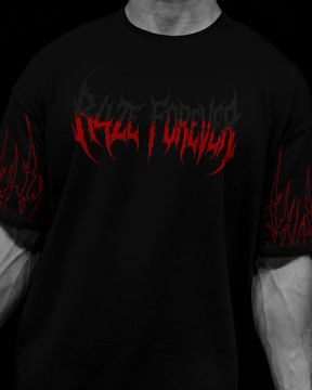 DragonFire Oversized Preto & Vermelho