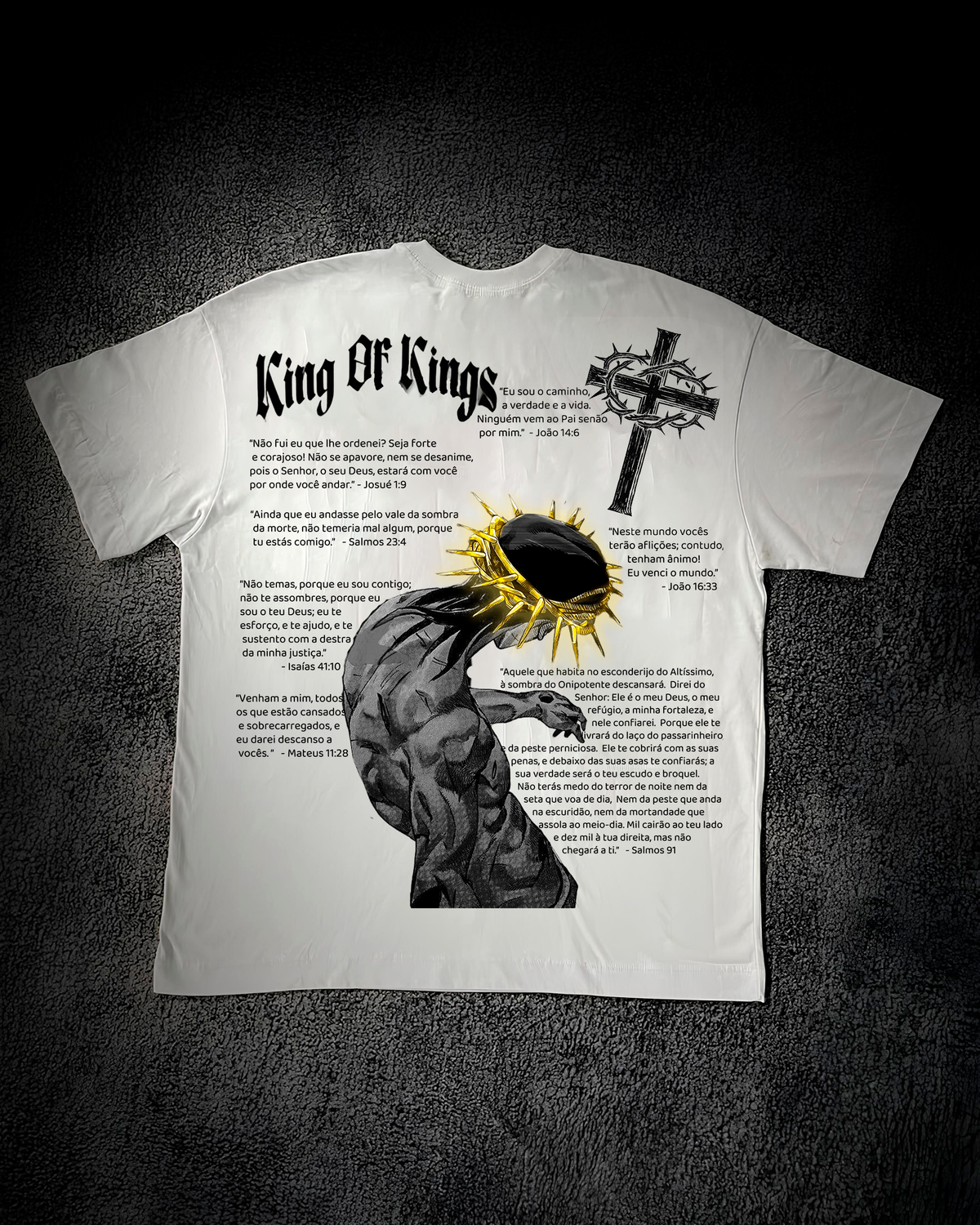 Camiseta Oversized Branca - KING OF KINGS