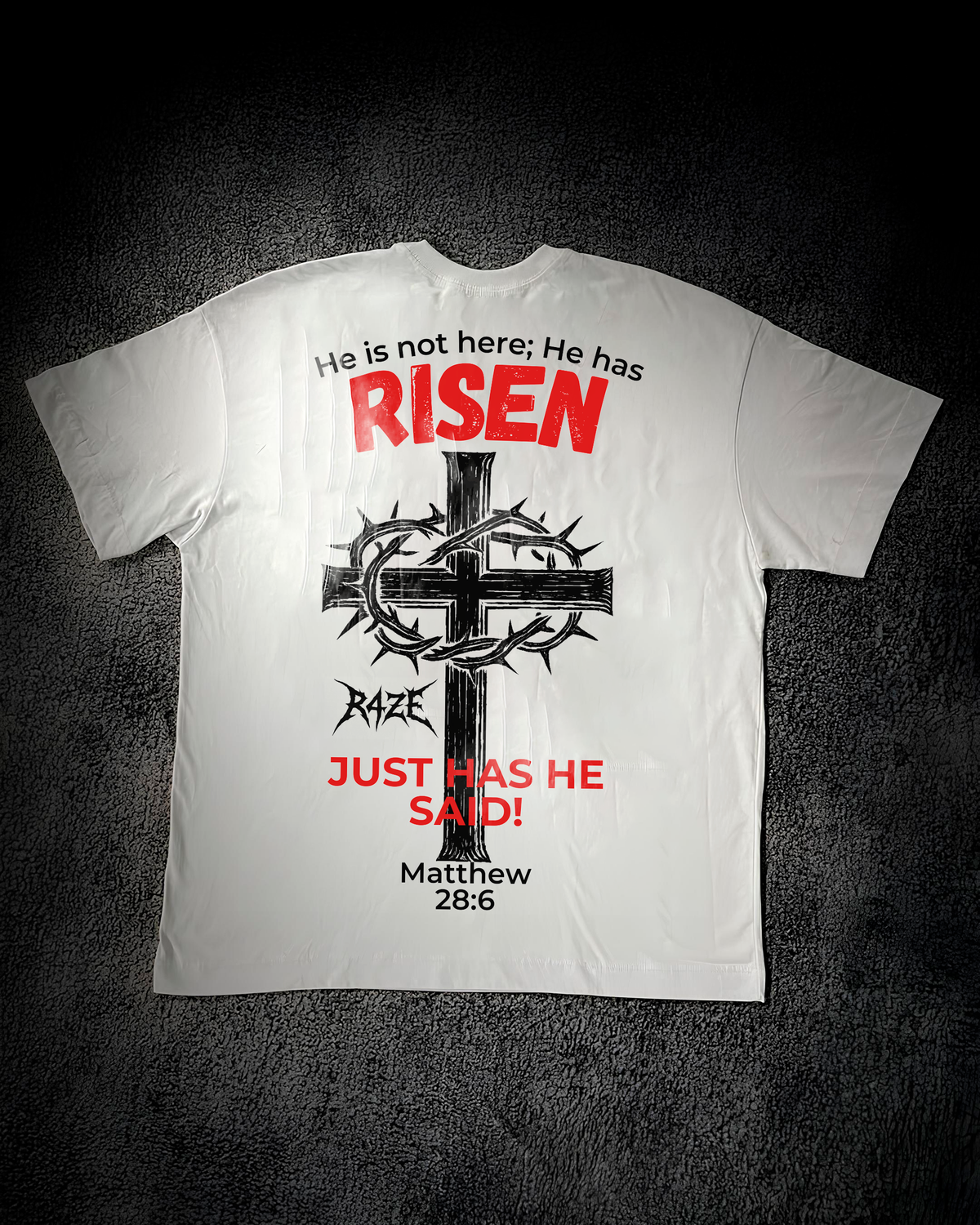 Camiseta Oversized Branca - RISEN