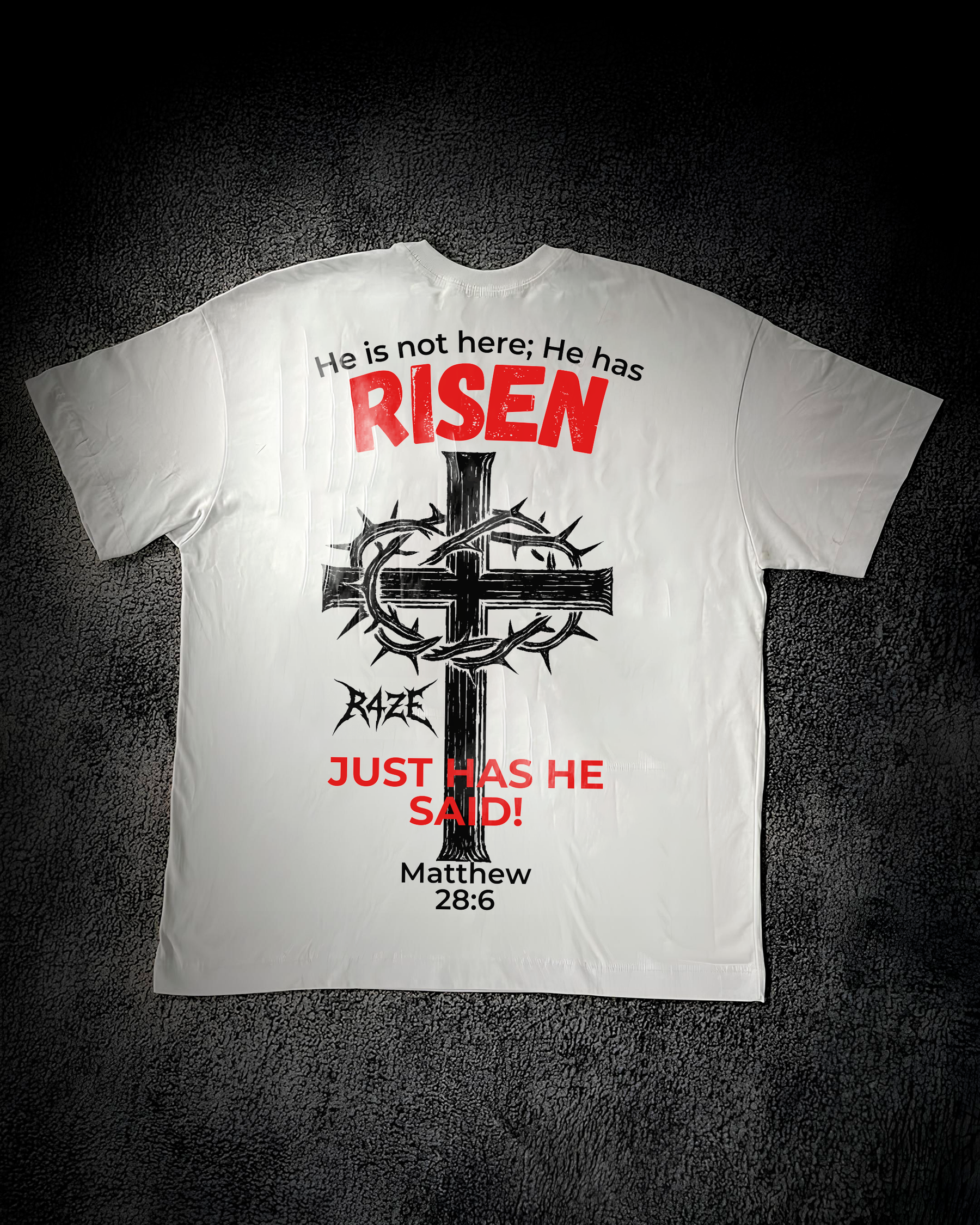 Camiseta Oversized Branca - RISEN