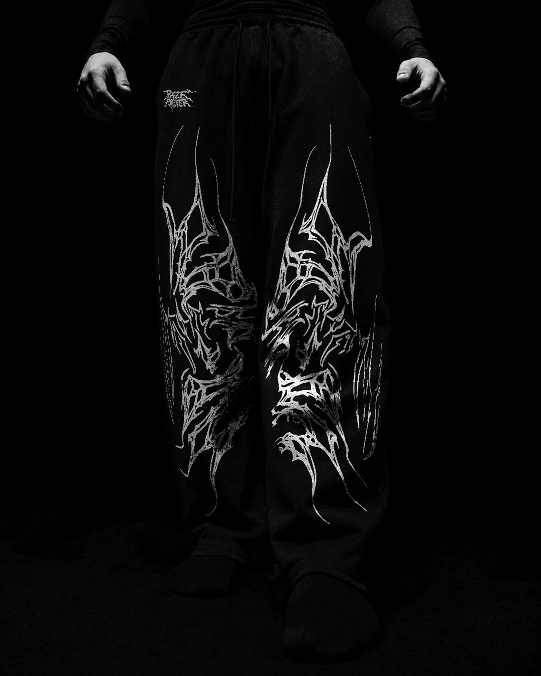 Shadow Wings Calça Baggy Preto