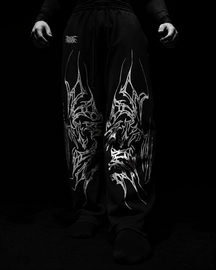 Shadow Wings Calça Baggy Preto