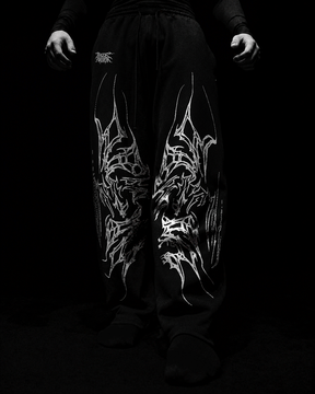 Shadow Wings Calça Baggy Preto
