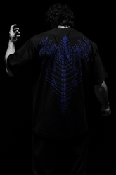 Tombfall Oversized Preto & Azul