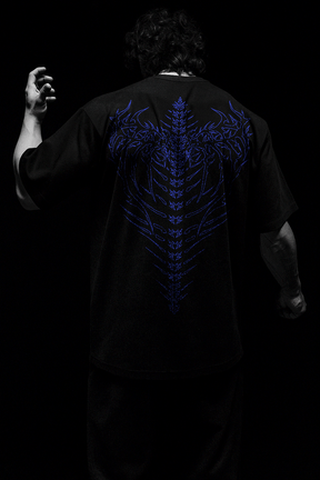 Tombfall Oversized Preto & Azul