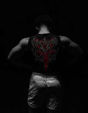 Divine Chaos Regata de Compressão Preto