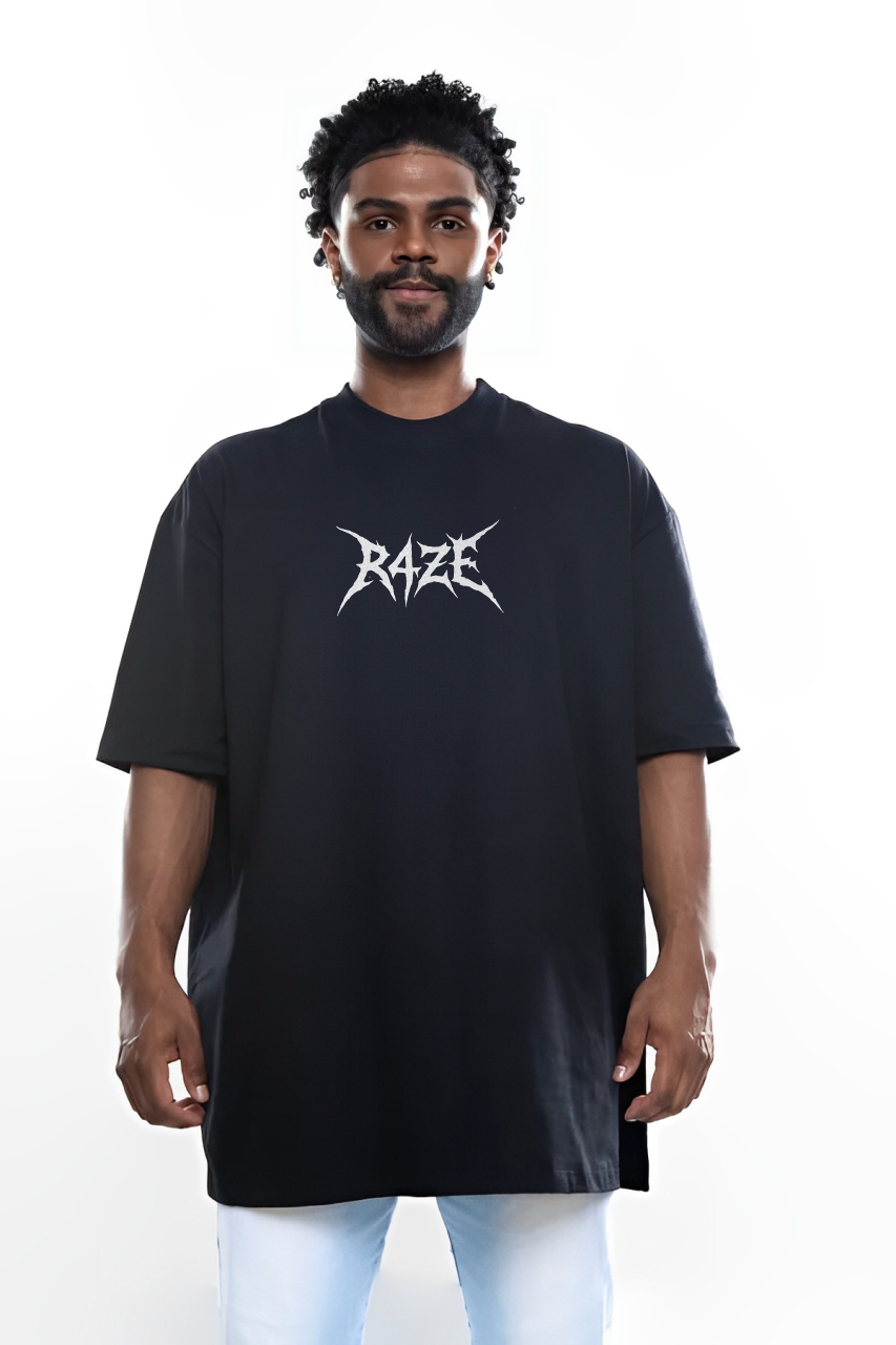 Camiseta Oversized Preta - GOD´S TIMING