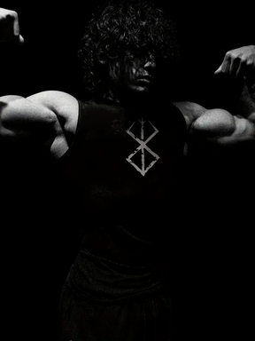 Berserk Regata de Compressão Preta