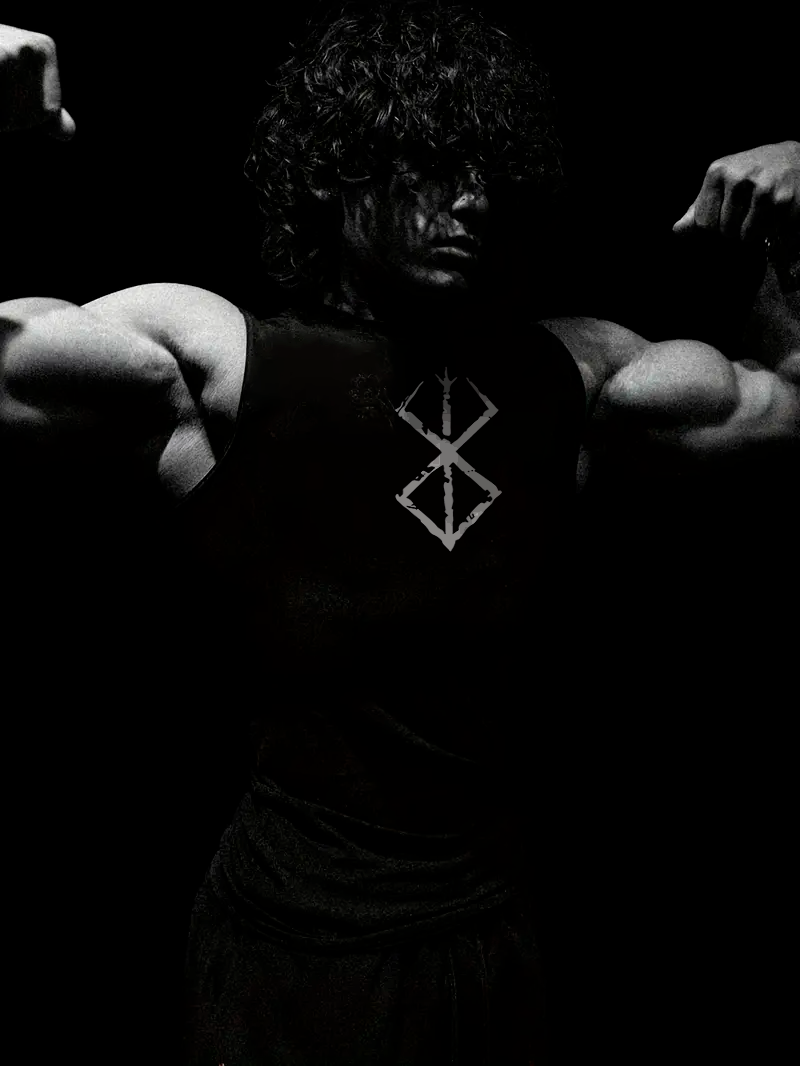 Berserk Regata de Compressão Preta