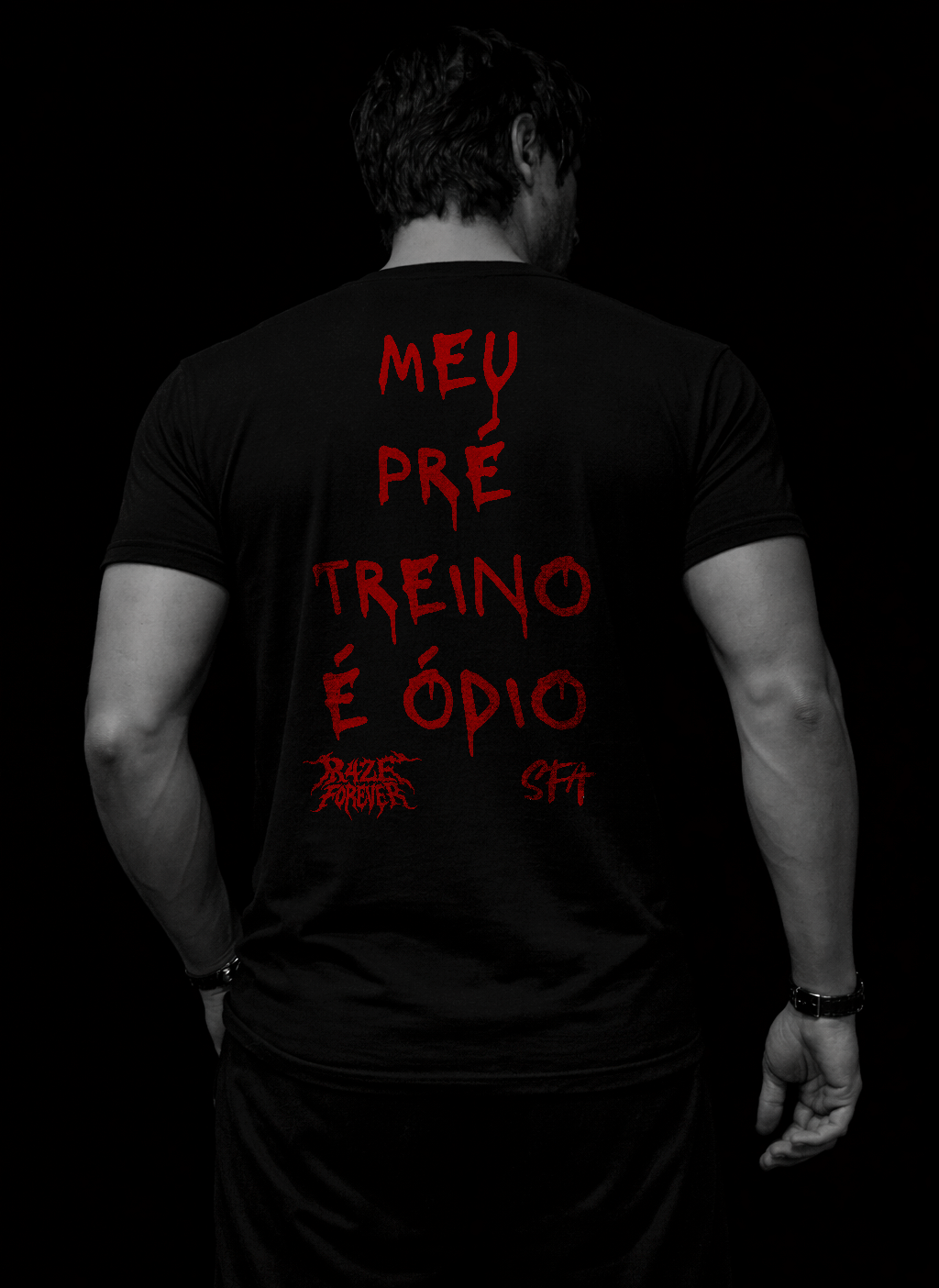 Pré-Treino Camiseta Preta