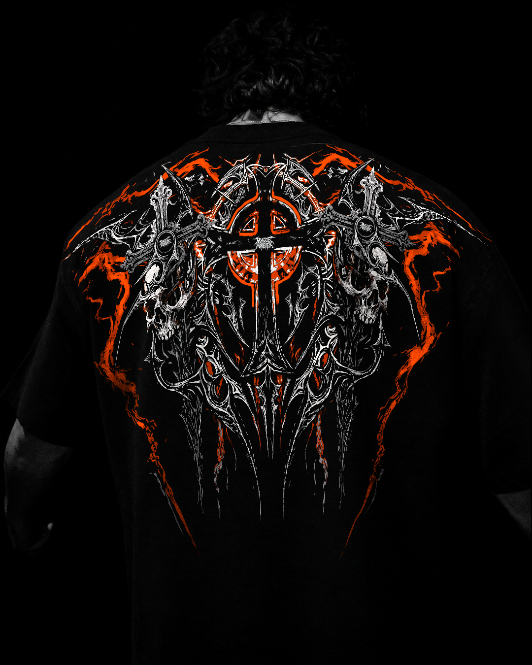 SoulVoid Oversized Preto & Laranja