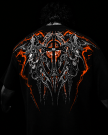 SoulVoid Oversized Preto & Laranja