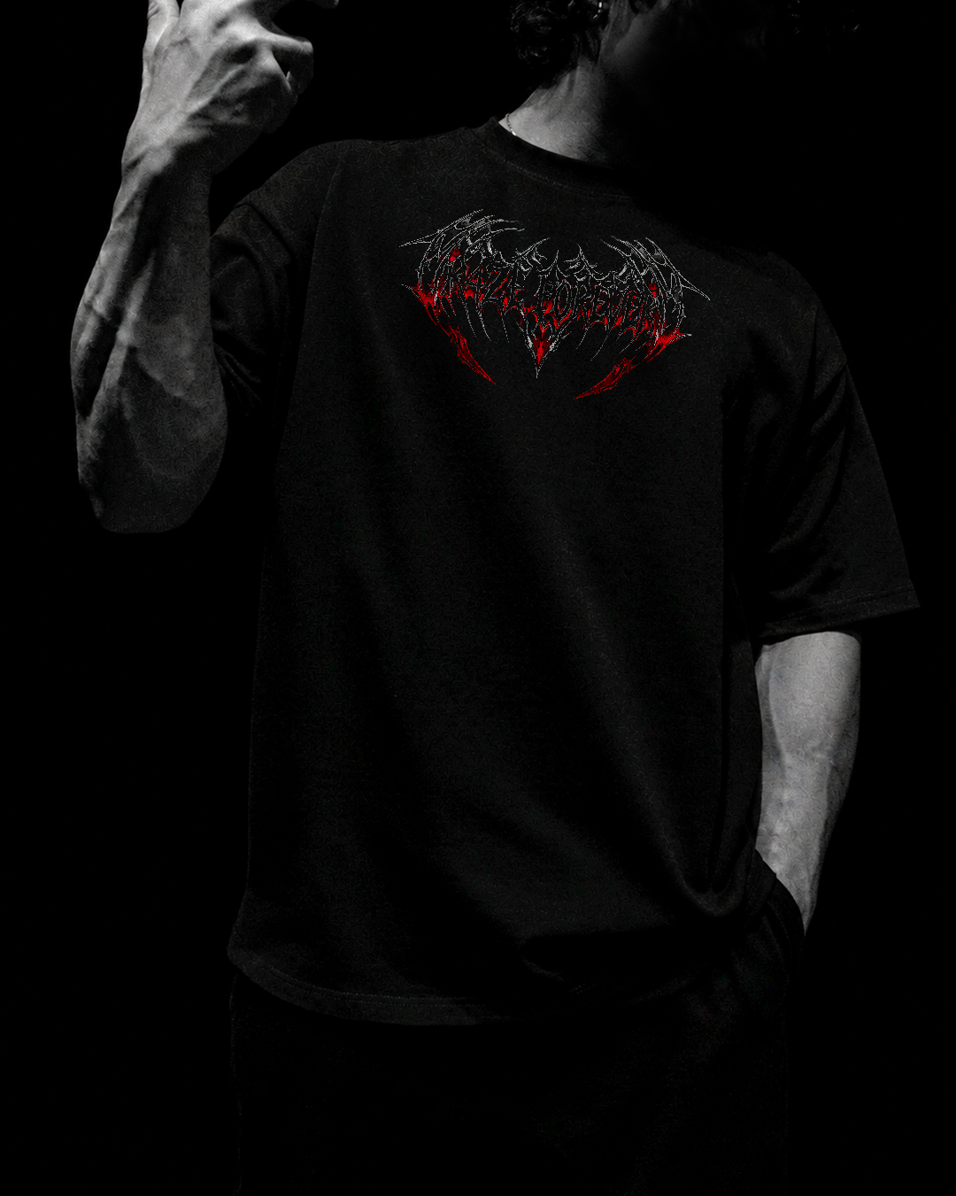 SoulVoid Oversized Preto & Vermelho