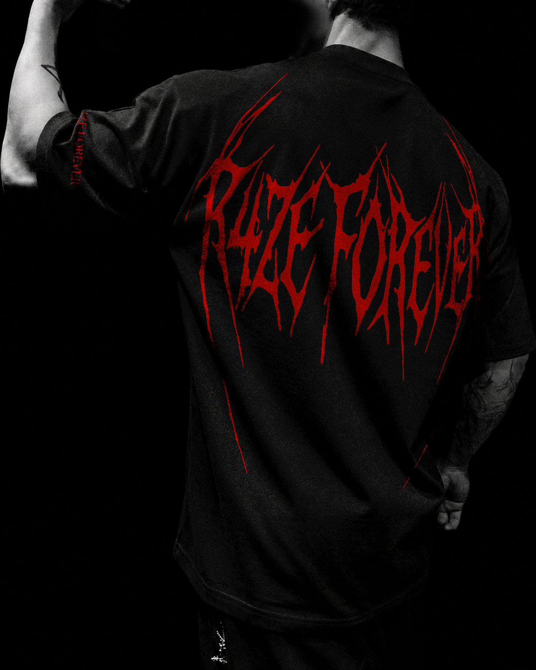 R4ZE FOREVER R4LLOWEN Preto & Vermelho