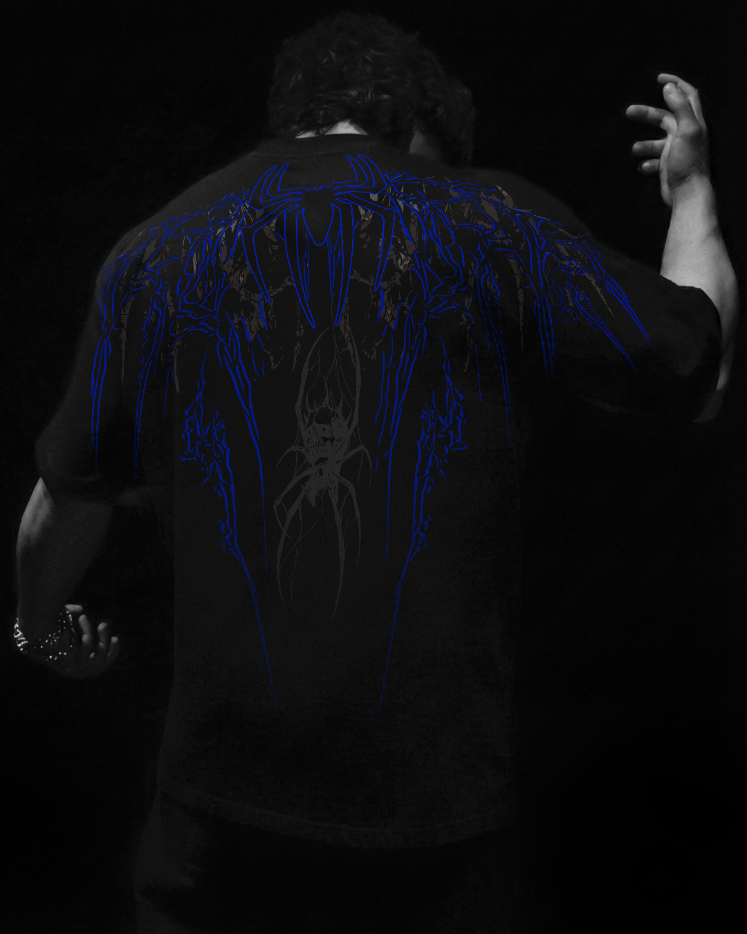 Venom Skin Oversized Preto & Azul