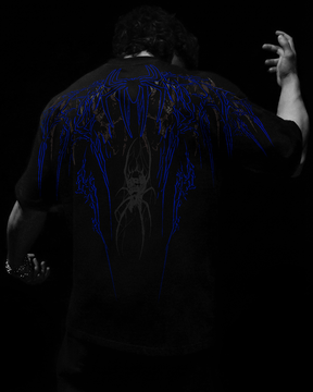 Venom Skin Oversized Preto & Azul