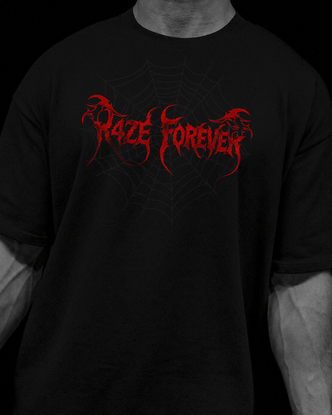 Venom Skin Oversized Preto & Vermelho