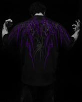 Venom Skin Oversized Preto & Roxo
