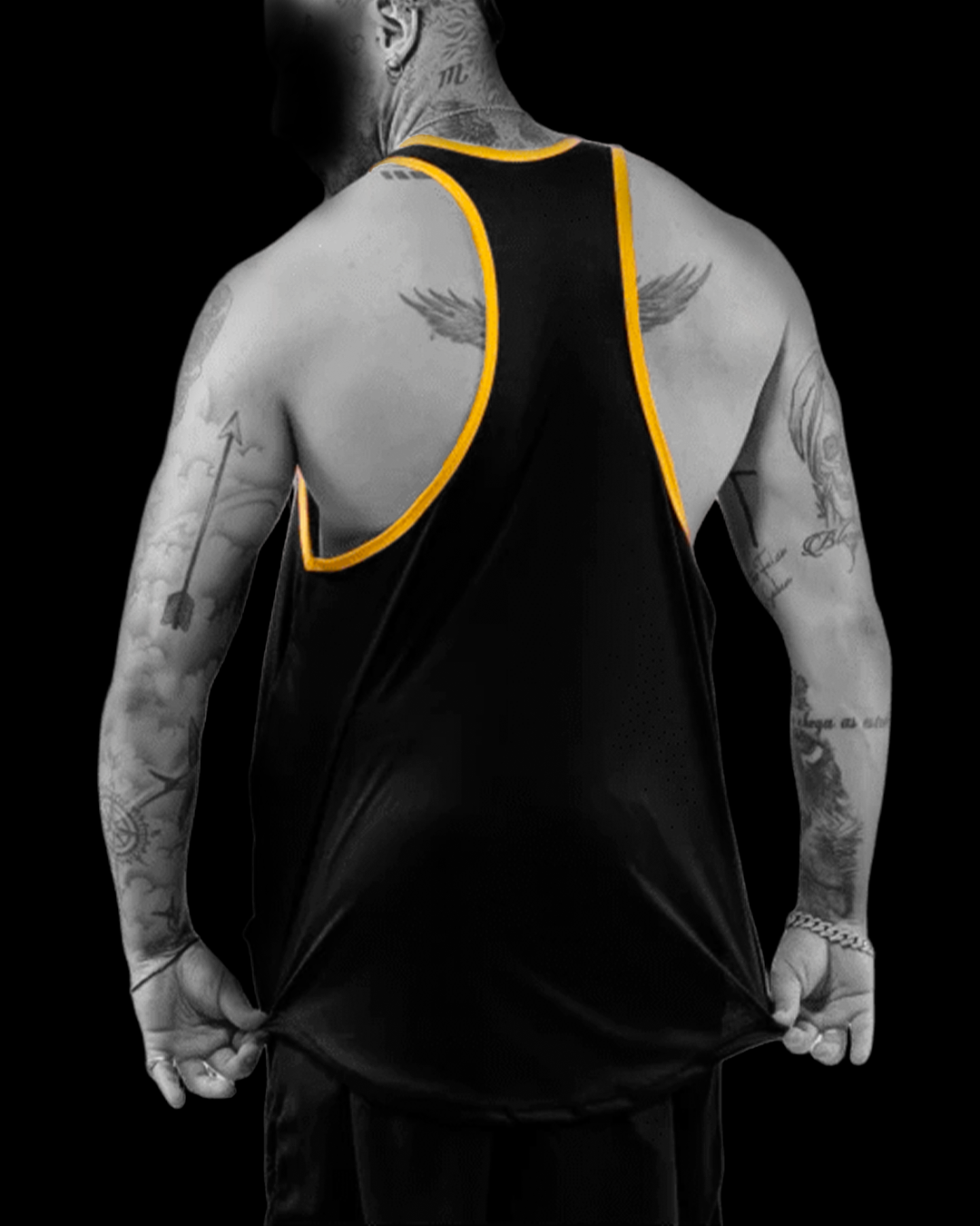 Anatomic Regata Cavada Preto & Amarelo