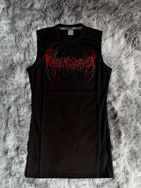 Divine Chaos Regata de Compressão Preto