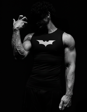 Batman Regata de Compressão Preto