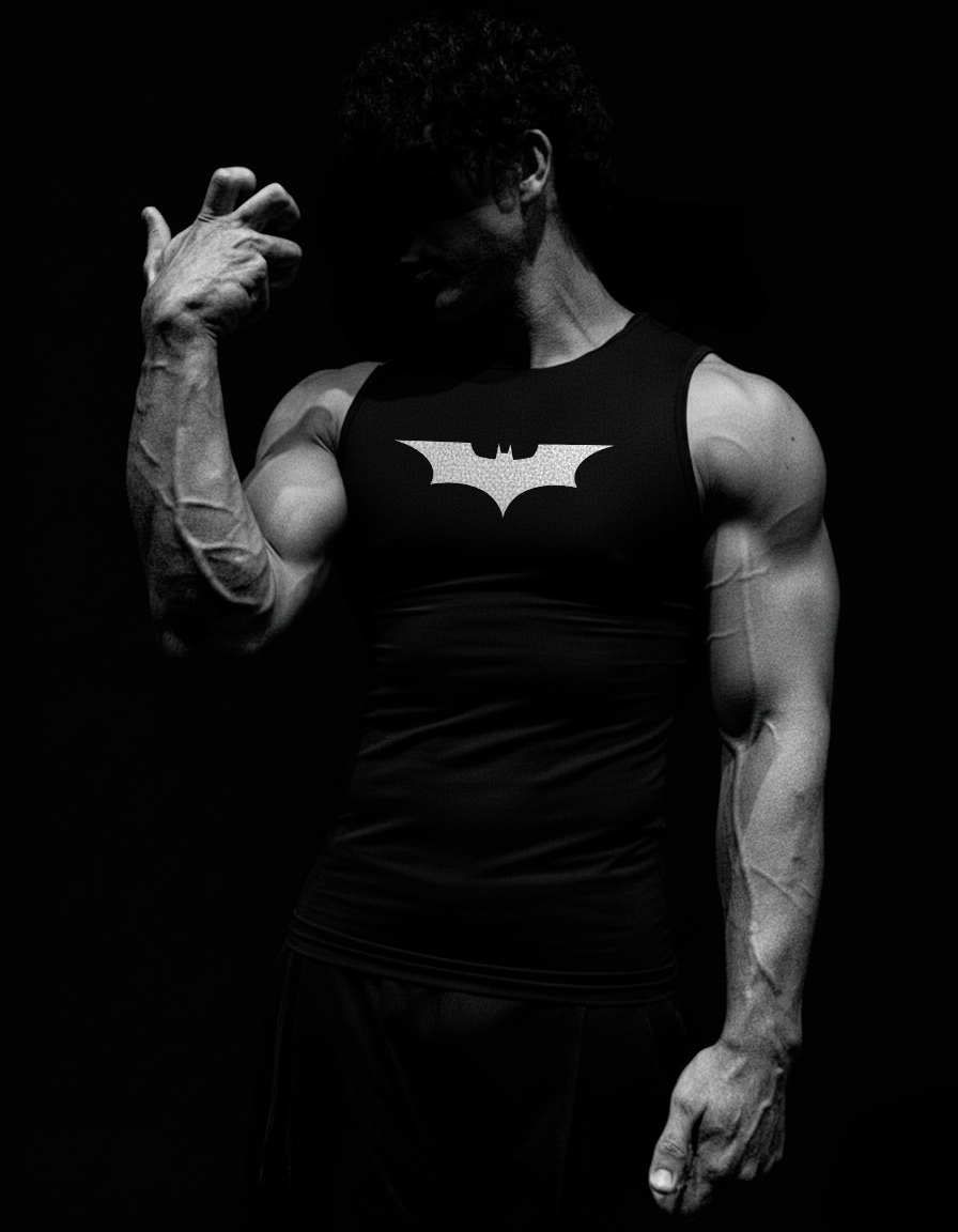 Batman Regata de Compressão Preto