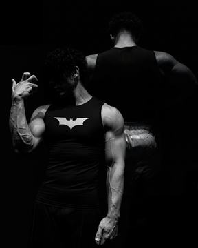 Batman Regata de Compressão Preto