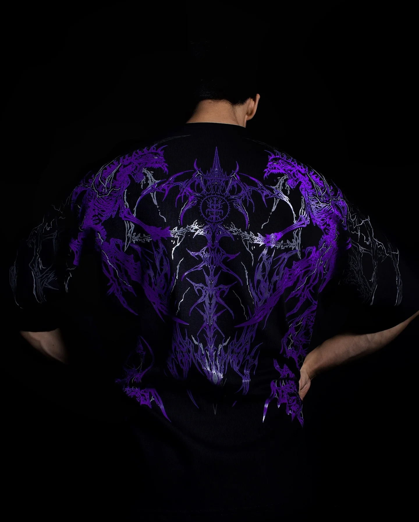 Eclipse Oversized Preto & Roxo