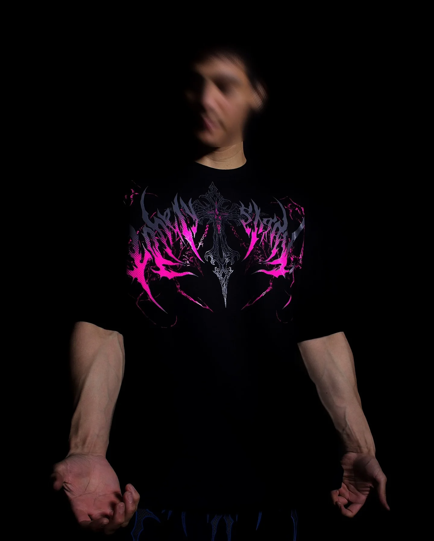 Eclipse Oversized Preto & Rosa