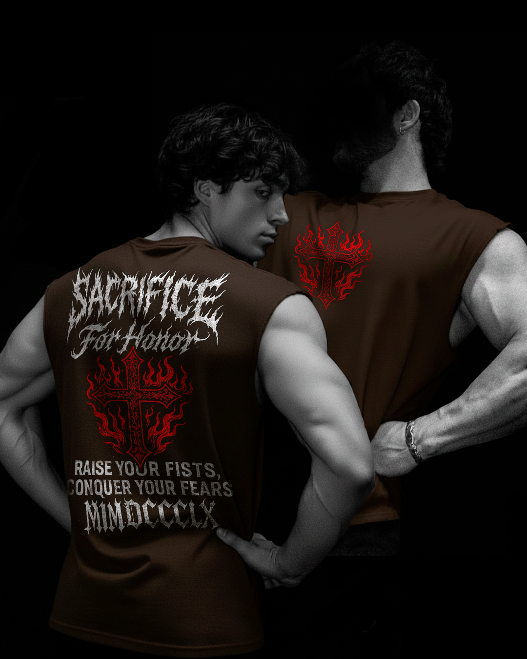 Sacrifice For Honor Regata Oversized Marrom