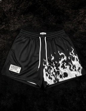 Flame Short Masculino Preto & Branco