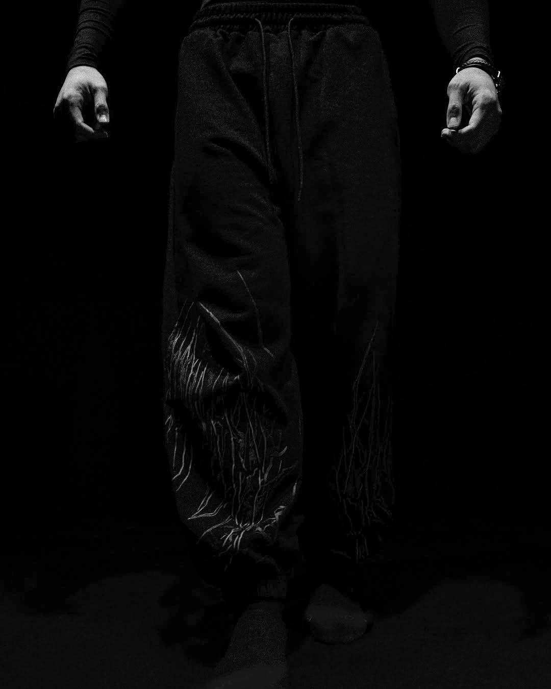 Darkshadow Calça de Moletom Preto