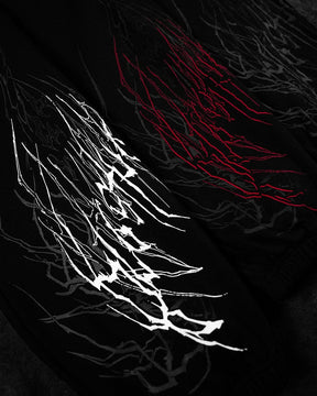 Darkshadow Calça de Moletom Preto & Branco