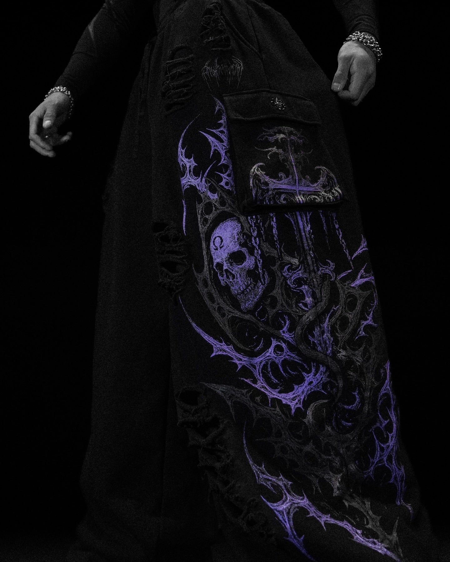 The Hunt Baggy Preto & Roxo