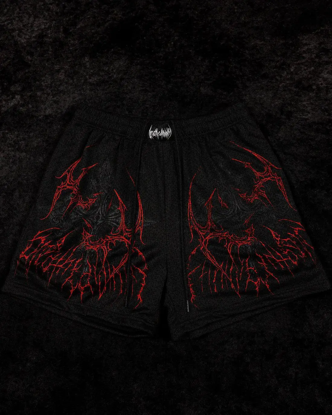 Shadowborn Short Masculino Preto & Vermelho